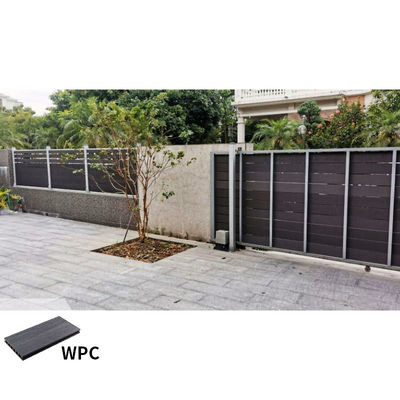Bom preço. Portões de painéis de WPC de madeira e plástico de cartão composto on-line