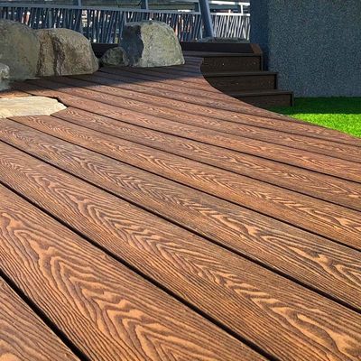 Bom preço. Resistentes ao fogo WPC Composite Outdoor Deck Boards Propriedades impermeáveis on-line