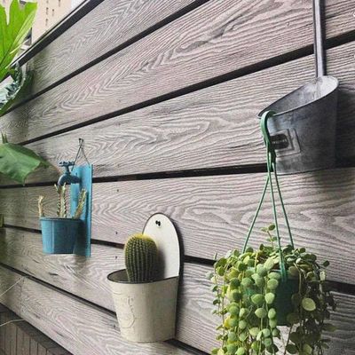 Bom preço. Decking composto 3D exterior de camada tripla Profil de piso WPC oco on-line