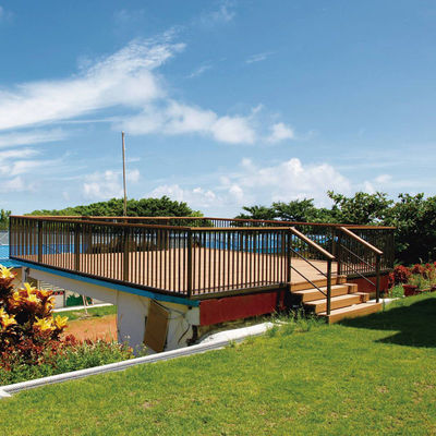 Bom preço. Painel de piso WPC antiderrapante Patio à prova de ferrugem Deck composto de plástico de madeira on-line