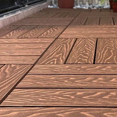 Bom preço. Residencial de madeira dura Interlocking Patio Tiles Rootproof Wood Floor Tiles on-line