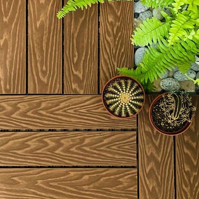 Bom preço. Patio Madeira Interlocking Composite deck azulejos resistentes às intempéries on-line