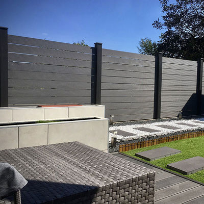 Bom preço. Painéis de vedação de jardim WPC Painéis compostos de polímero de madeira à prova de fogo on-line
