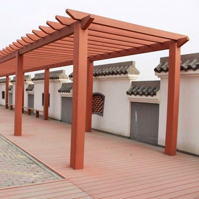 Bom preço. Pergola moderna de WPC com tabuleiro de piso composto leve on-line